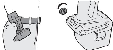PANASONIC EY7270 - Pour changer le (:oté d'installation du crochet de ceinture - 1