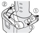 PANASONIC EY7270 - Pour régler l'angle de position du crochet de ceinture - 1