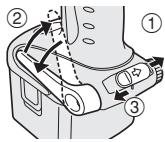 PANASONIC EY7270 - Instellen van de stand van de riemclip - 1
