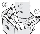 PANASONIC EY7270 - To Set the Belt Hook Angle Position - 1