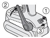 PANASONIC EY7440 - Pour régler l'angle de position du crochet de ceinture - 1