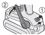 PANASONIC EY7440 - Die Riemenhaken-Winkel-position einstellen - 1