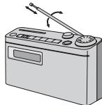 PANASONIC RF-U350 - Melhorar a receção - 1