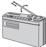 PANASONIC RF-U350 - Verbeteren van de ontvangst - 1