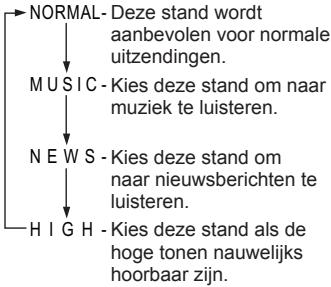 PANASONIC RF-U700 - Het kiezen van de bij de uitzending passende geluidsklank - 3