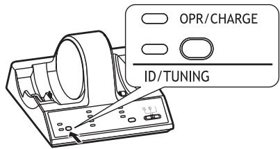 PANASONIC RP-WF6000H - Appuyez sur [ID/TUNING] une fois sur l'émetteur. - 1