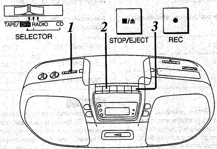 PANASONIC RX-DS15 - Effacement de tous les sons de la bande: - 1