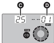 PANASONIC RX-ES23 - Appuyez sur [CD ▶/I I] pour commencer la lecture. - 1