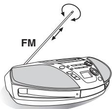 PANASONIC RX-ES23 - Migliorare la qualità del suono FM - 1