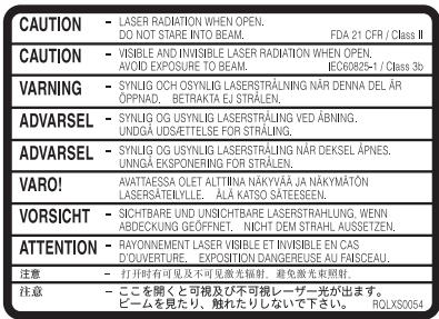 PANASONIC SC-HT335 - WARNING! - 1