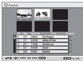 PANASONIC SC-HT335 - Wiedergabe einer Abspielliste - 1
