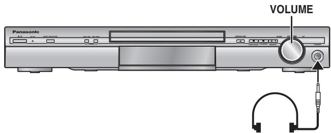 PANASONIC SC-HT335 - Verringern Sie die Lautstärke, bevor Sie einen Kopfhörer (separatehaltlich) anschließen. - 1