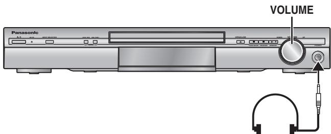 PANASONIC SC-HT335 - Baissez le volume et raccordez le casque (non fourni). - 1