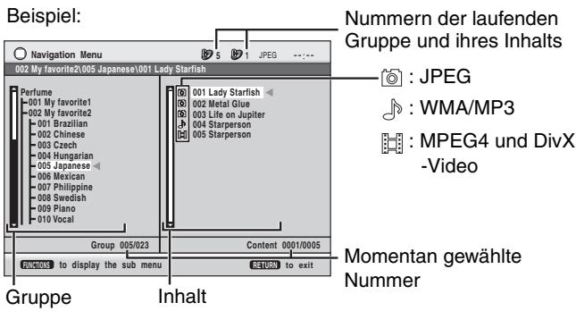 PANASONIC SC-HT335 - Abspielen des Gruppeninhalts in festgelegter Reihenfolge Drucken Sie [ENTER]. Abspielen ausgewählten Inhalts starten Drucken Sie [, ] zur Auswahl und dann [ENTER]. - 1