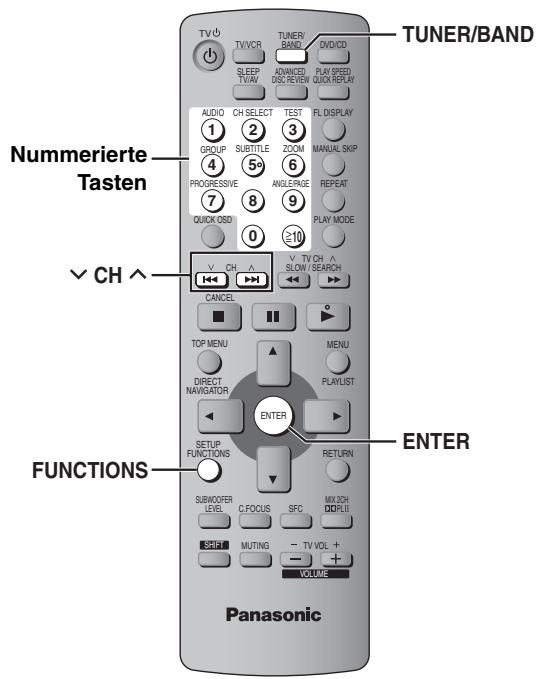 PANASONIC SC-HT335 - Abschluss der Laufsprechereinstellung - 1