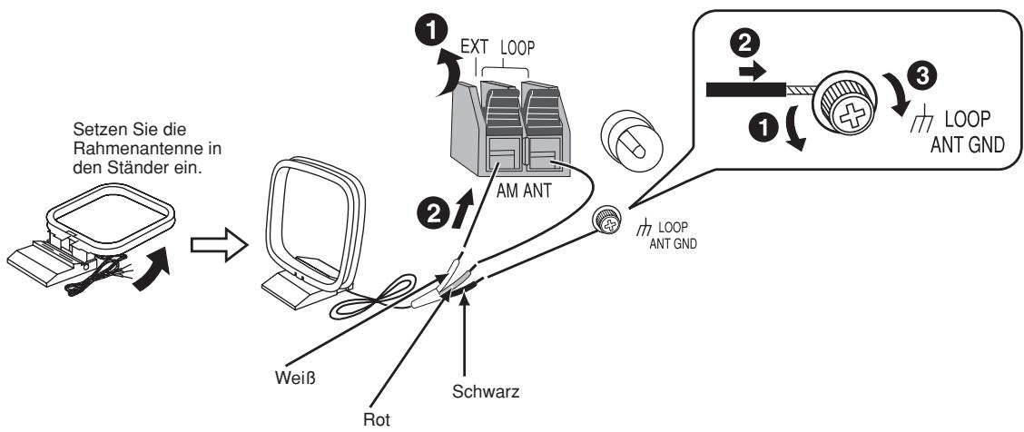 PANASONIC SC-HT340 - Schließen Sie die Antennen an. - 1