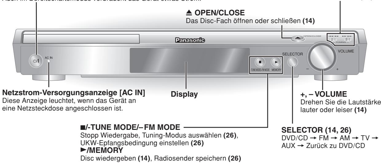 PANASONIC SC-HT340 - Bereitschafts-/Einschalttaste [∅/I] (14) - 2