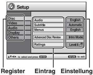 PANASONIC SC-HT340 - Other Settings (Sonstige Einstellungen) (Fortsetzung) - 3