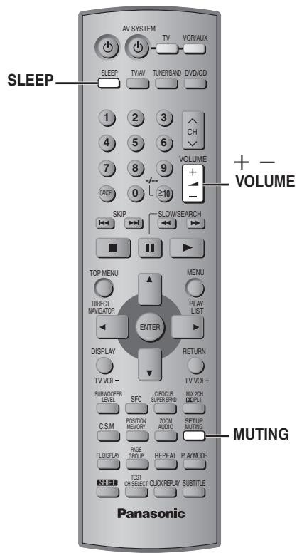 PANASONIC SC-HT520 - ■ Réactivation des réglages - 1
