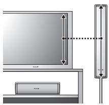 PANASONIC SC-HT520 - Regolare l'altezza dei diffusori. - 2