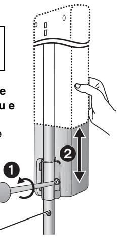 PANASONIC SC-HT520 - Regolare l'altezza dei diffusori. - 1