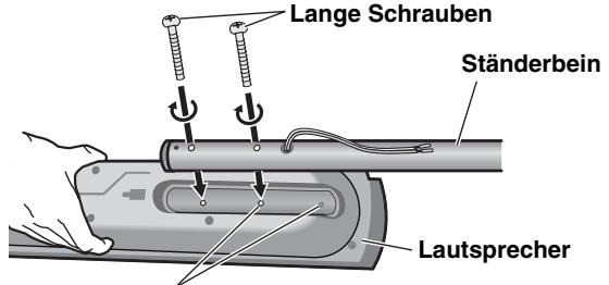 PANASONIC SC-HT535 - Bringen Sie die Ständer an die Lautsprecher an. - 1