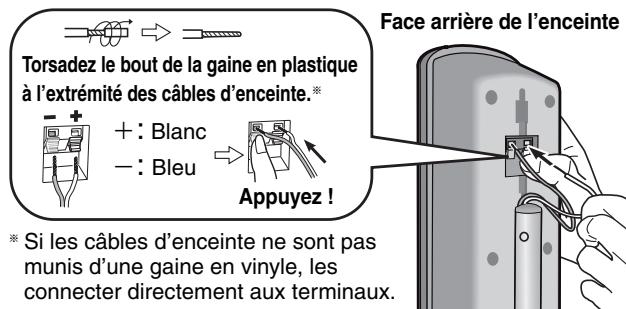 PANASONIC SC-HT535 - Raccordez les câbles d'enceinte. - 1