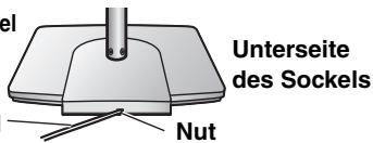 PANASONIC SC-HT535 - Sichern Sie die Laufsprecherkabel an den Sockeln. - 1
