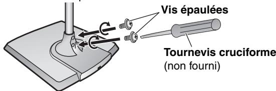 PANASONIC SC-HT535 - Vissez la tige B sur la base. - 1