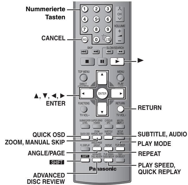 PANASONIC SC-HT535 - Verwendend der Fernbedienung - 1