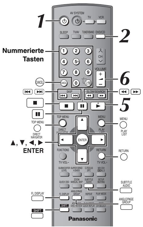 PANASONIC SC-HT535 - Verwendend der Fernbedienung - 1