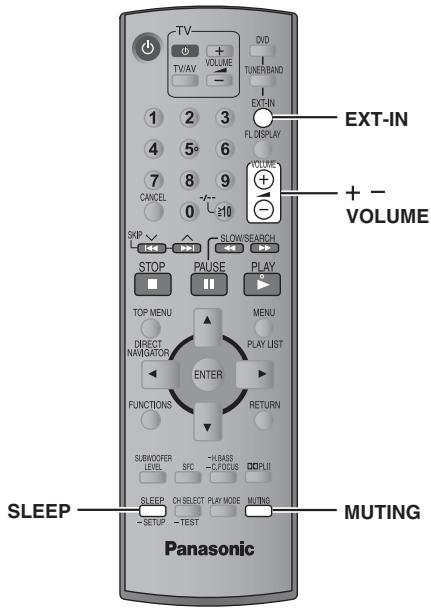 PANASONIC SC-HT540 - Appuyez sur la touche [—TEST] et maintenez-la enforcée pour émettre un signal de test. - 2