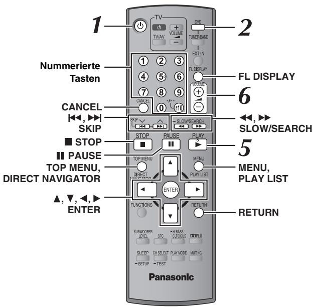 PANASONIC SC-HT540 - Verwendend der Fernbediedung - 1