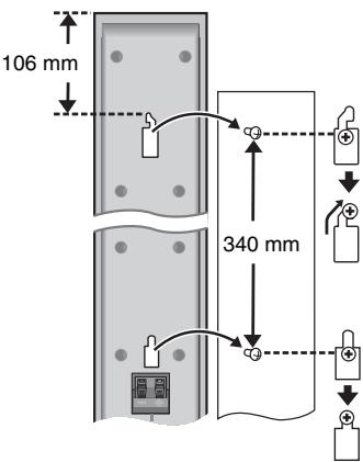 PANASONIC SC-HT540 - Preparativi per i diffusori anteriori e surround (HT540 solo diffusori anteriori) - 4