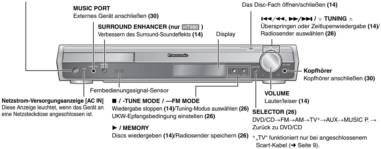 PANASONIC SC-HT540 - Bereitschafts-/Einschalttaste [I/I] - 1