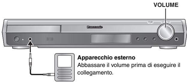 PANASONIC SC-HT540 - Ridurre il volume e collegare l'apparecchio esterno (non fornito). - 1