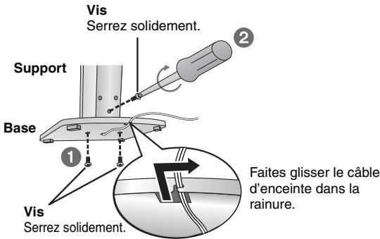 PANASONIC SC-HT540 - Fixez le support à la base. - 1