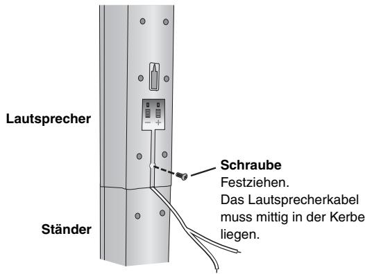 PANASONIC SC-HT540 - Sichern Sie den Lautsprecher am Ständer. - 1