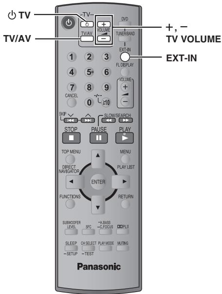 PANASONIC SC-HT540 - Regolare il volume dell'apparecchio esterno a un livello di ascolto normale, quando regolare il volume dell'unità principale con [VOLUME]. - 1