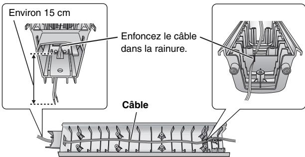 PANASONIC SC-HT540 - Fixez de nouveau le cable du haut-parleur au support - 2