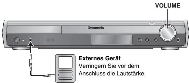 PANASONIC SC-HT540 - Verringern Sie die Lautstärke, bevor Sie ein externes Gerät (separate erhalten) anschließen. - 1