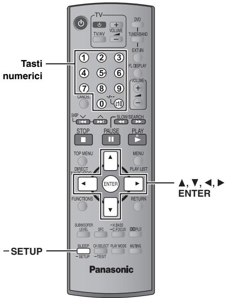 PANASONIC SC-HT540 - Le voci visualizzate sono diverse a seconda del tipo di disco. - 1