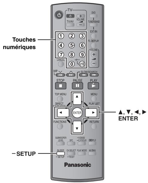 PANASONIC SC-HT540 - Les éléments affichés varient suivant le type de disque. - 1
