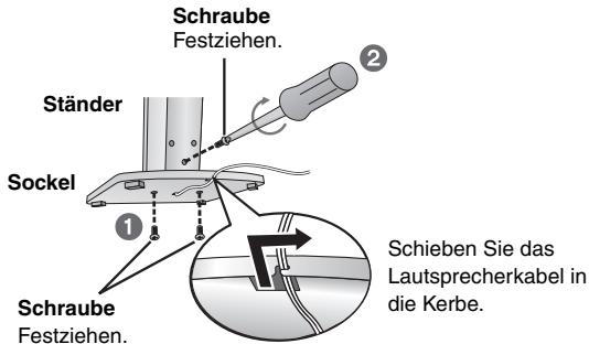 PANASONIC SC-HT540 - Sichern Sie den Ständer am Sockel. - 1