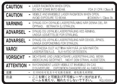 PANASONIC SC-HT845 - WARNING! - 1
