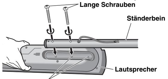 PANASONIC SC-HT845 - Bringen Sie die Ständer an die Lautsprecher an. - 1