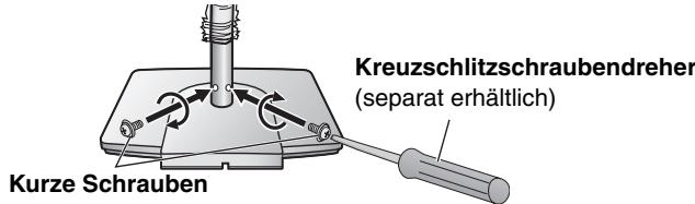 PANASONIC SC-HT845 - Befestigen Sie das Ständerbein am Sockel. - 1