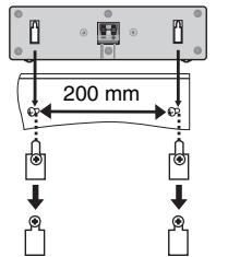 PANASONIC SC-HT855 - ■ Montage an einer Wand - 8