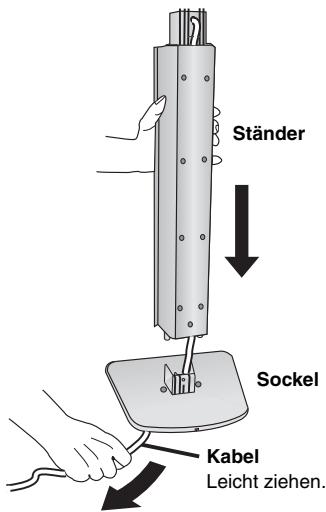 PANASONIC SC-HT855 - Bringen Sie den Ständer am Sockel an. - 2