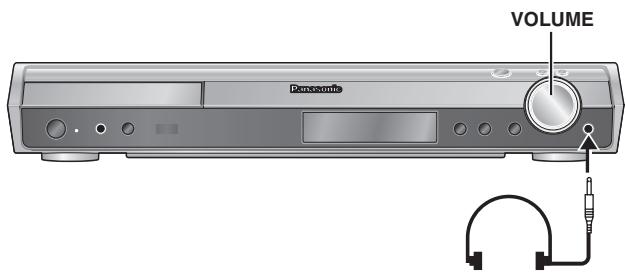 PANASONIC SC-HT855 - Verringern Sie die Lautstärke, bevor Sie einen Kopfhörer (separatehaldlich) anschlieben. - 1